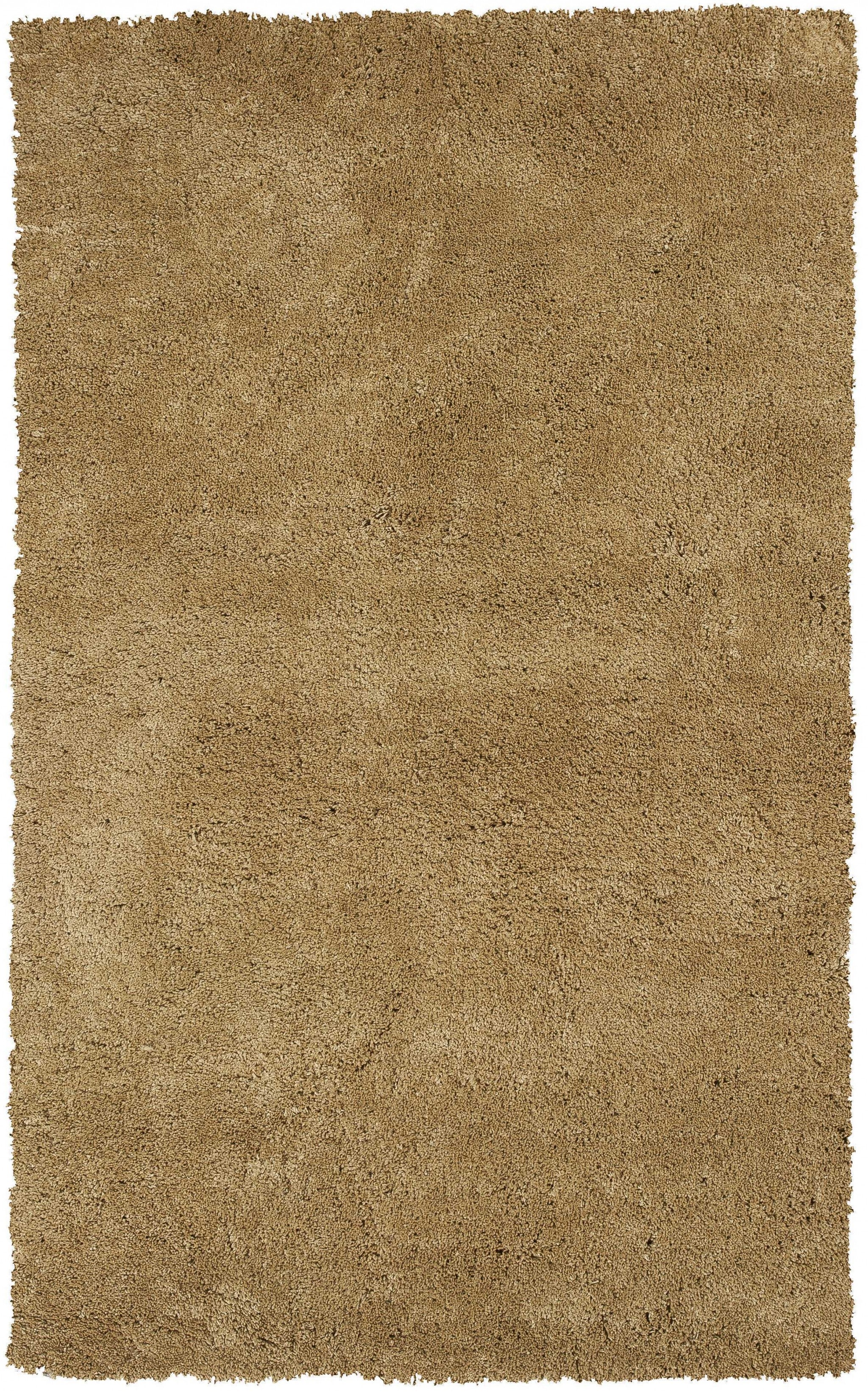 5' x 7' Polyester Gold Area Rug