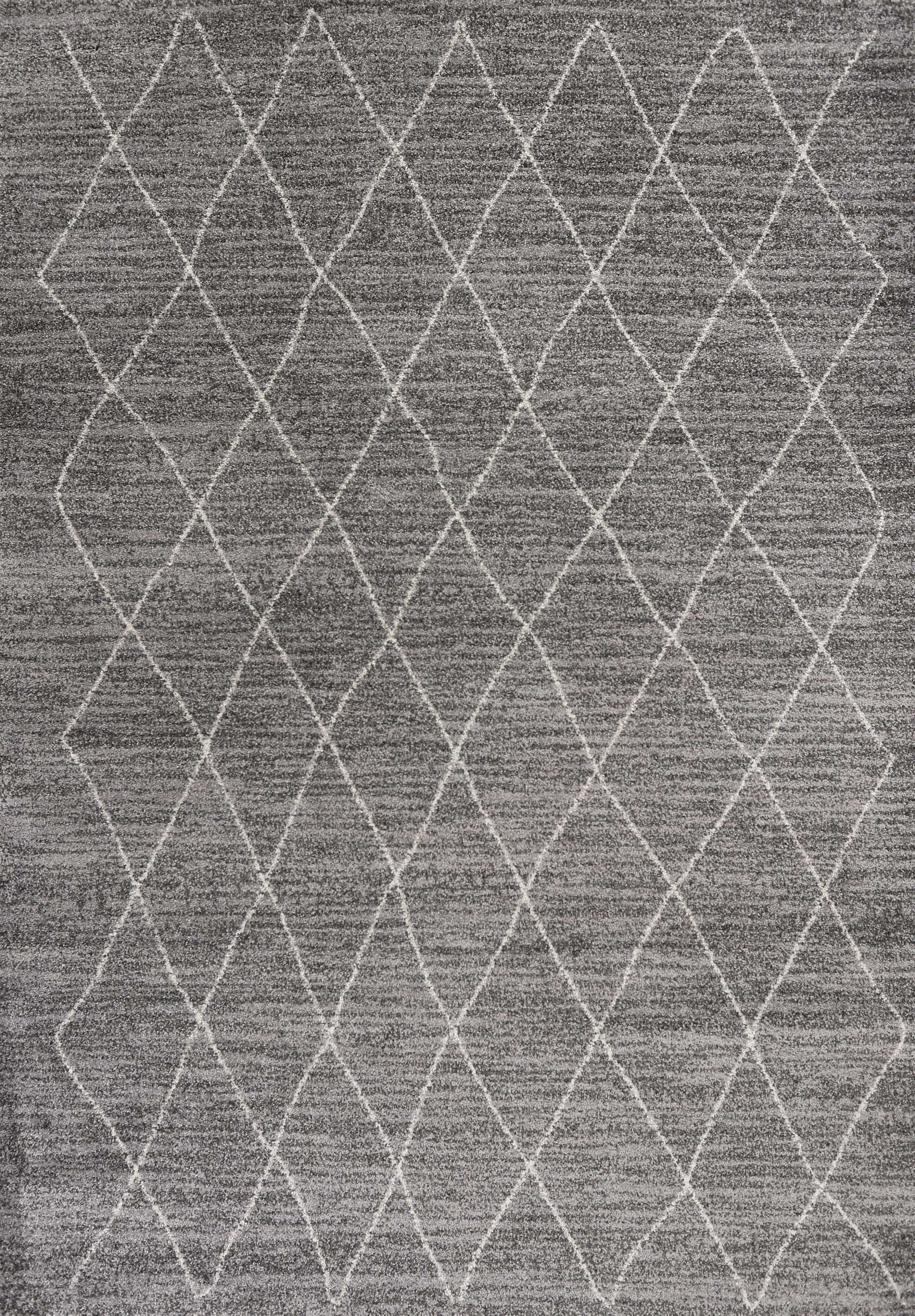 5'3"X 7'7" Polypropylene Grey Area Rug