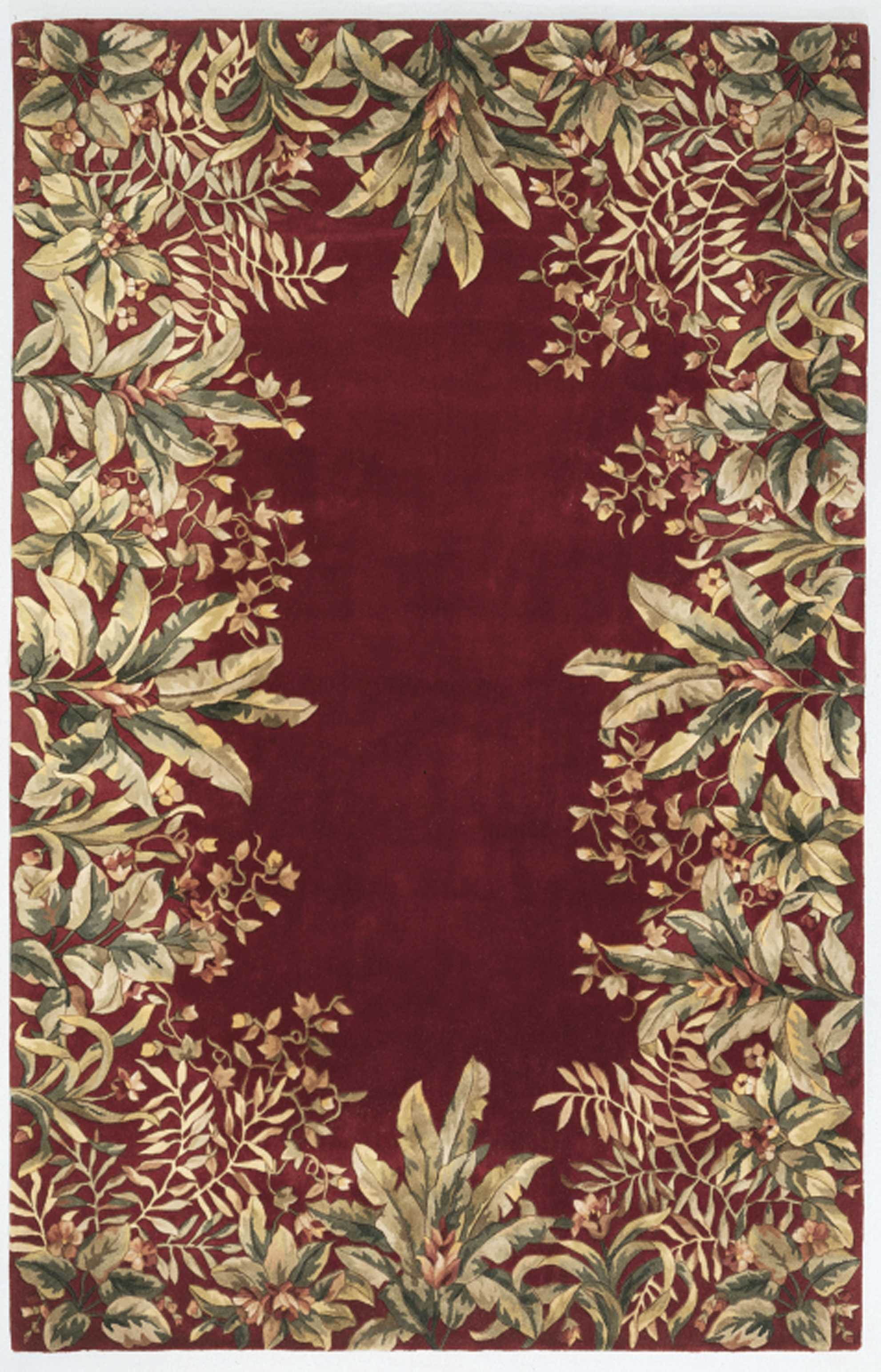 3'6" x 5'6" Wool Ruby Area Rug