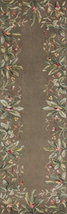 2'6" x 8' Runner Wool Taupe Area Rug