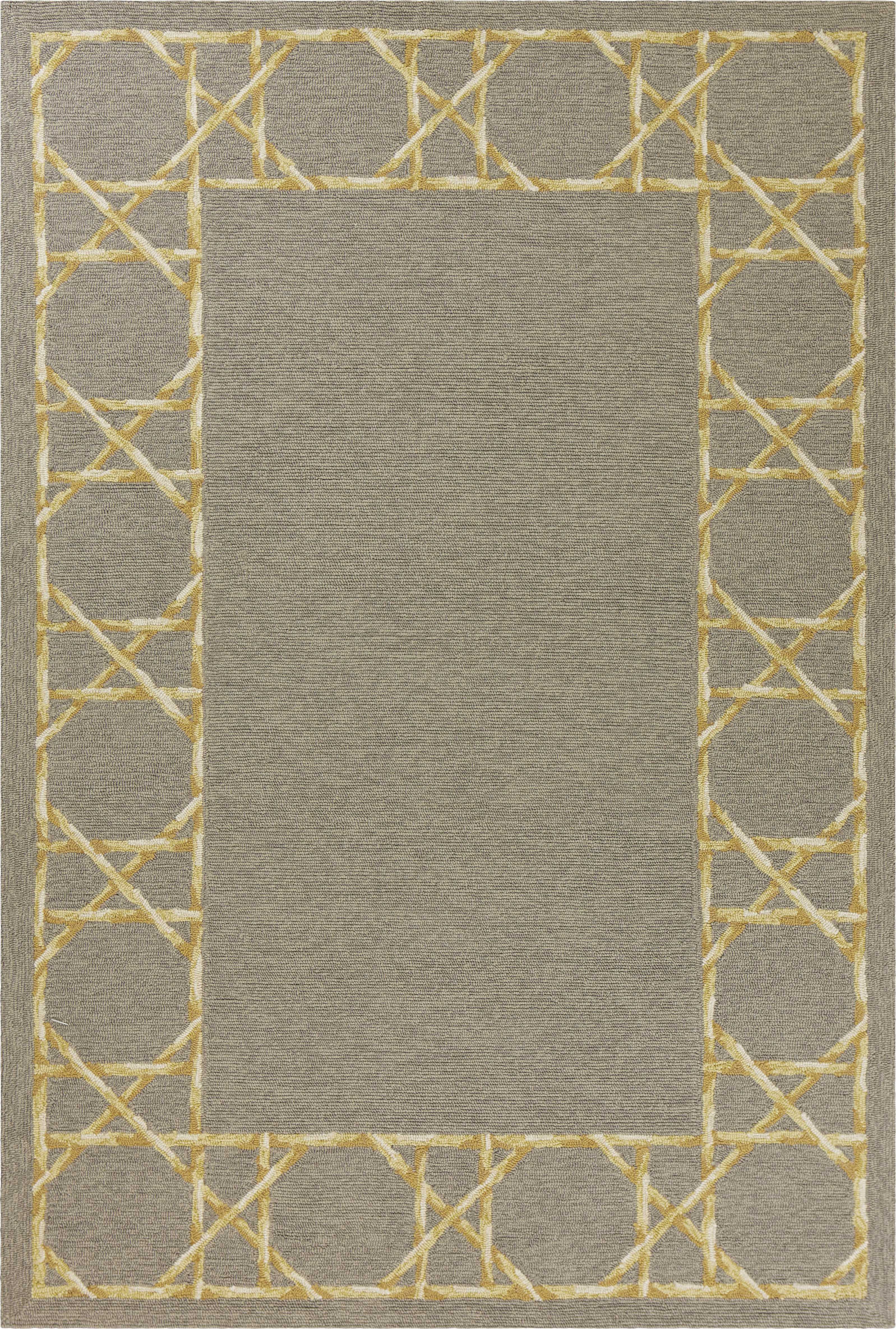 5' x 7'6" UV-treated Polypropylene Grey Area Rug