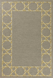 5' x 7'6" UV-treated Polypropylene Grey Area Rug