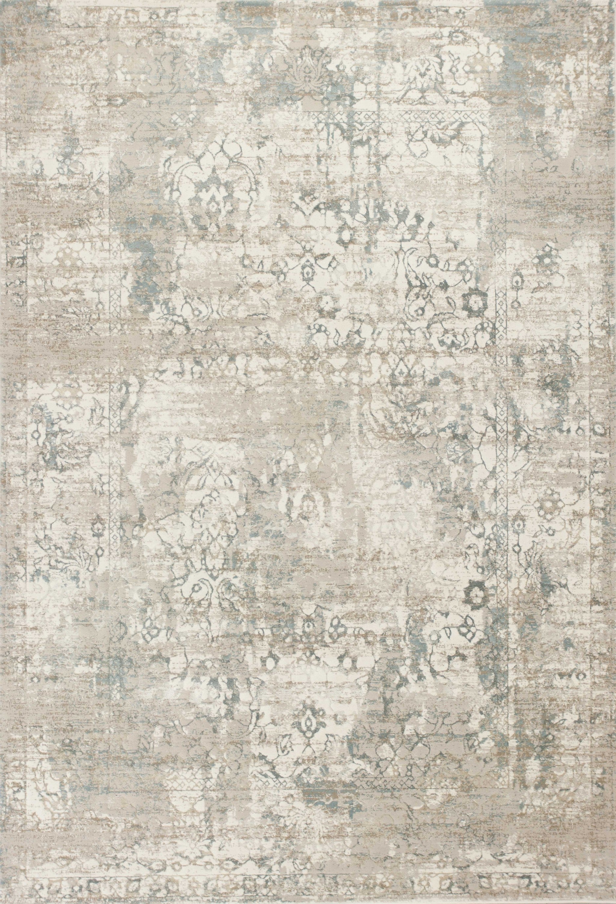 5'3" x 7'7" Polypropylene Ivory Area Rug