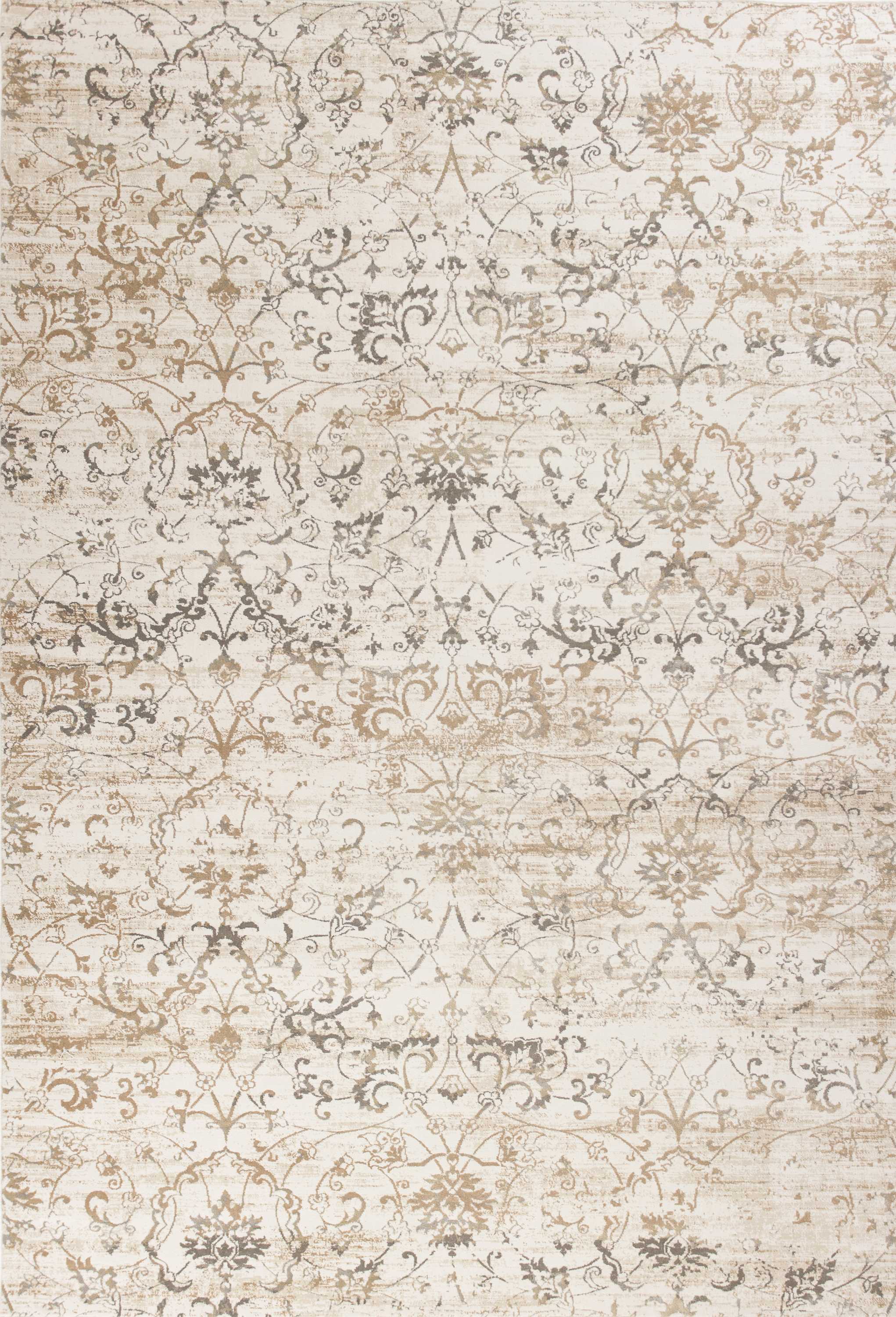 5'3" x 7'7" Polypropylene Beige Area Rug