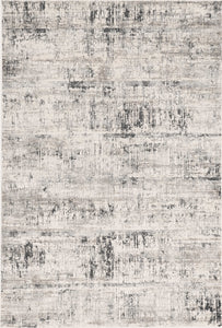 5'3" x 7'7" Polypropylene and Viscose Ivory Silver Area Rug