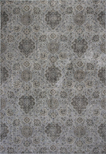 5'3" x 7'7" Viscose Silver Area Rug
