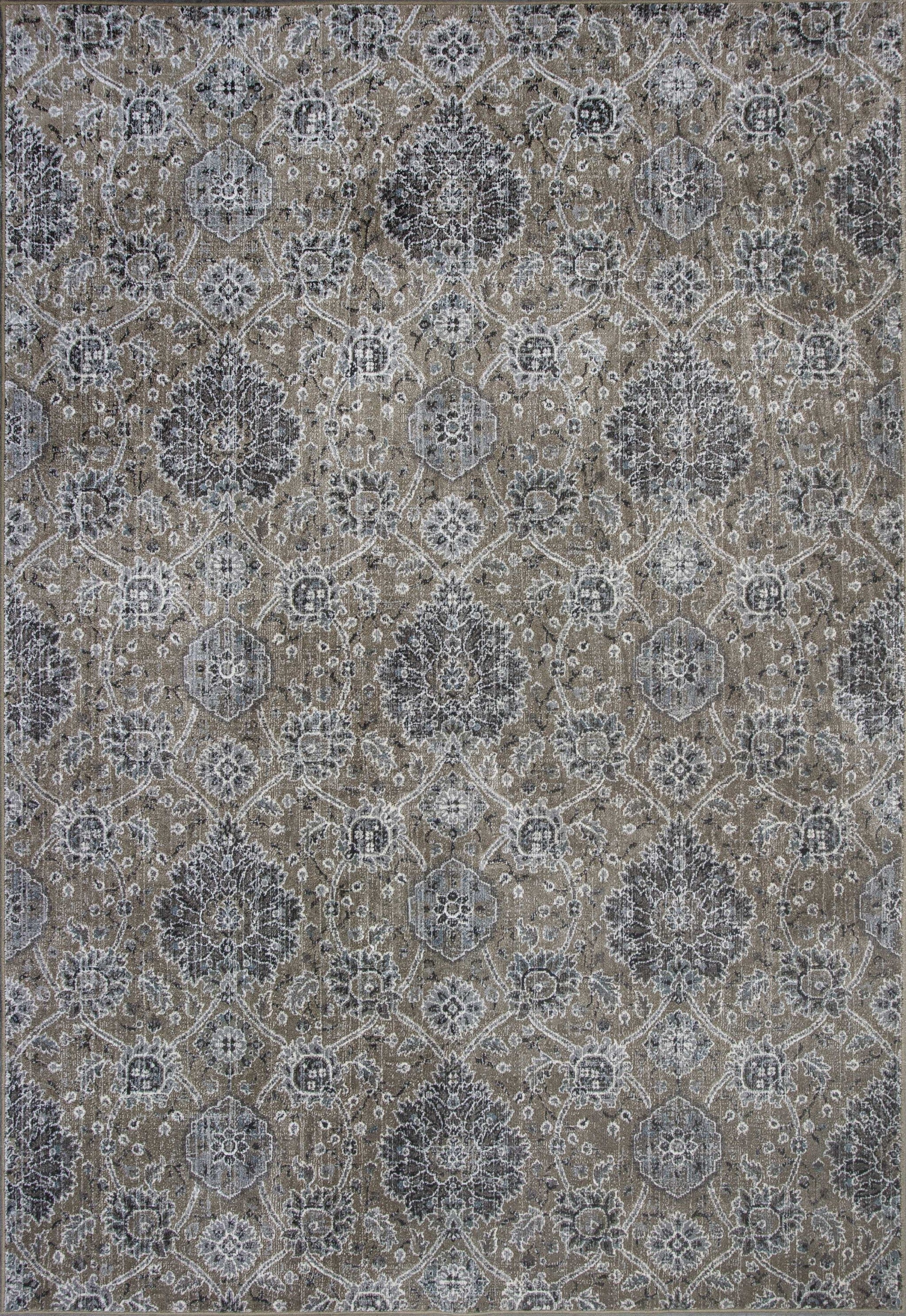 5'3" x 7'7" Viscose Sand Area Rug