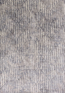 5'3" x 7'7" Viscose Grey Blue Area Rug