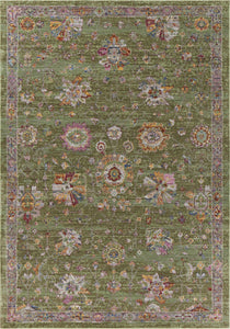 5'3" x 7'7" Polyester Pistachio Area Rug