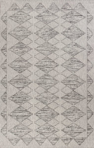 6'7" x 9'6" Polypropylene Grey Area Rug