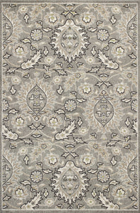 23" x 45" UV-treated Polypropylene Grey Area Rug