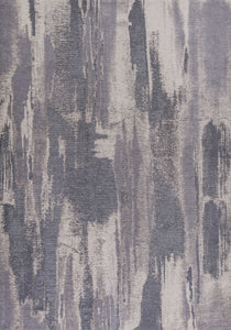 20" x 31" Polyester Grey Area Rug