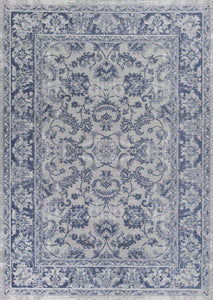 20" x 31" Polyester Slate Blue Area Rug