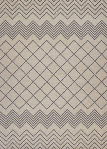 3'3" x 5'3" Wool Ivory Area Rug