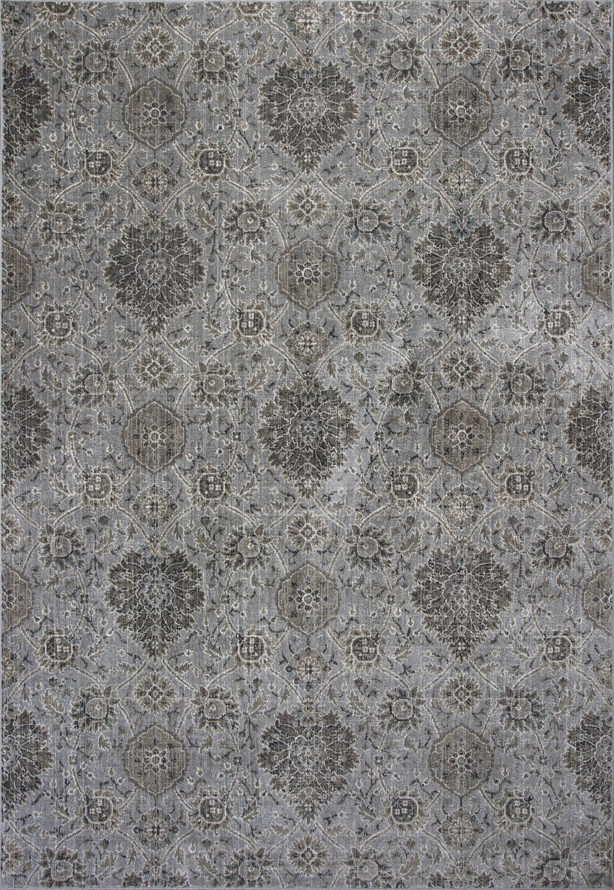 3'3" x 4'7" Viscose Silver Area Rug