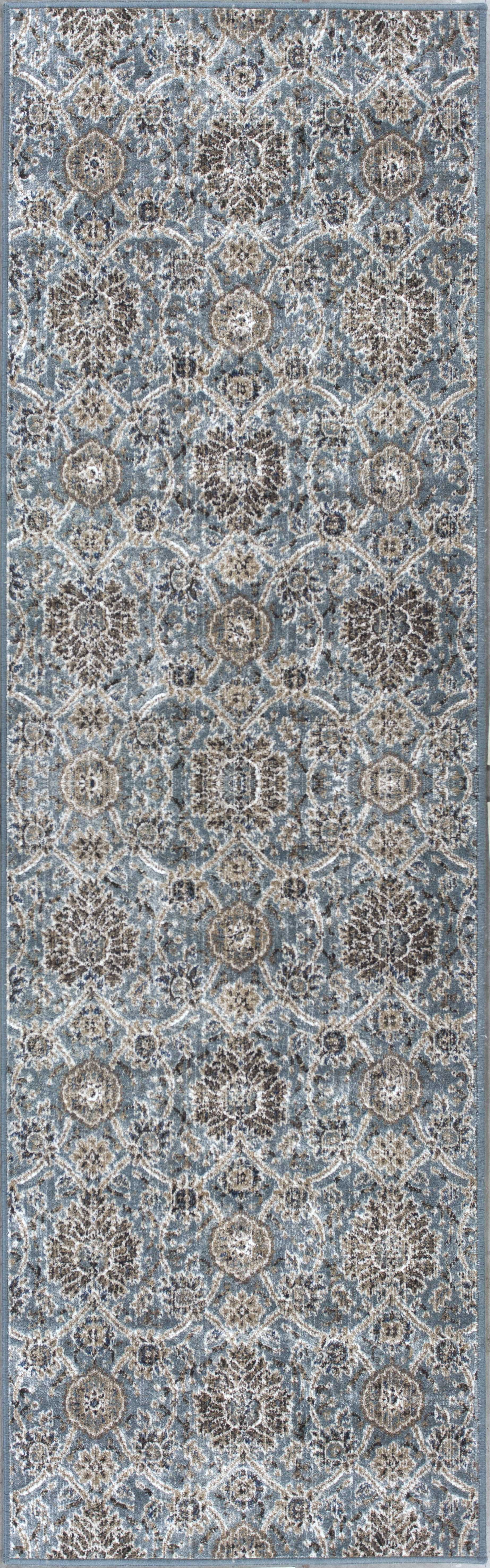 2'2"X 6'11" Runner Viscose Slate Area Rug