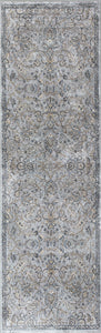 2'2"X 6'11" Runner Viscose Silver/Blue Area Rug