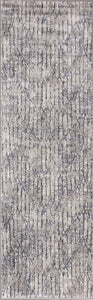 2'2"X 6'11" Runner Viscose Grey Blue Area Rug