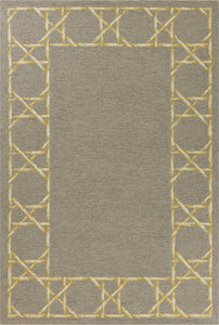 3'3" x 5'3" UV-treated Polypropylene Grey Area Rug