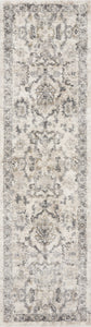 2'2" x 7'6" Runner Polypropylene Ivory Area Rug