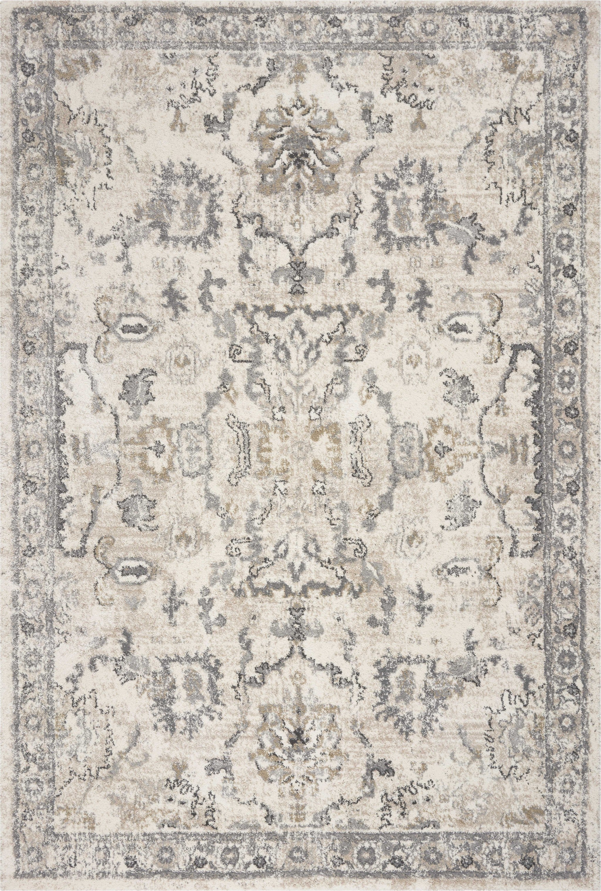 3'3" x 4'11" Polypropylene Ivory Area Rug