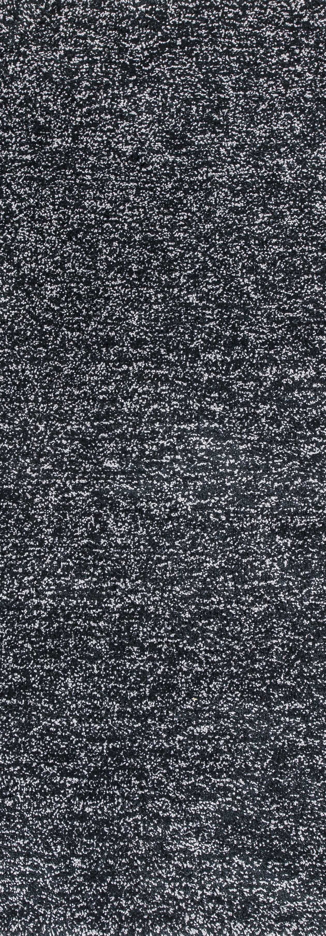 2'3" x 7'6" Runner Polyester Black Heather Area Rug