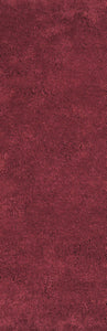 2'3" x 7'6" Runner Polyester Red Area Rug