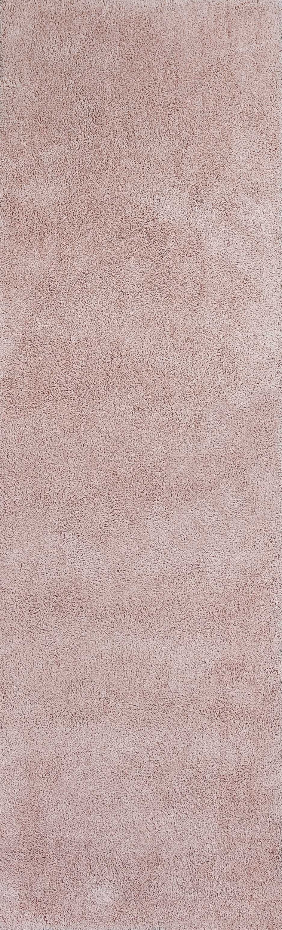 2'3" x 7'6" Runner Polyester Rose Pink Area Rug