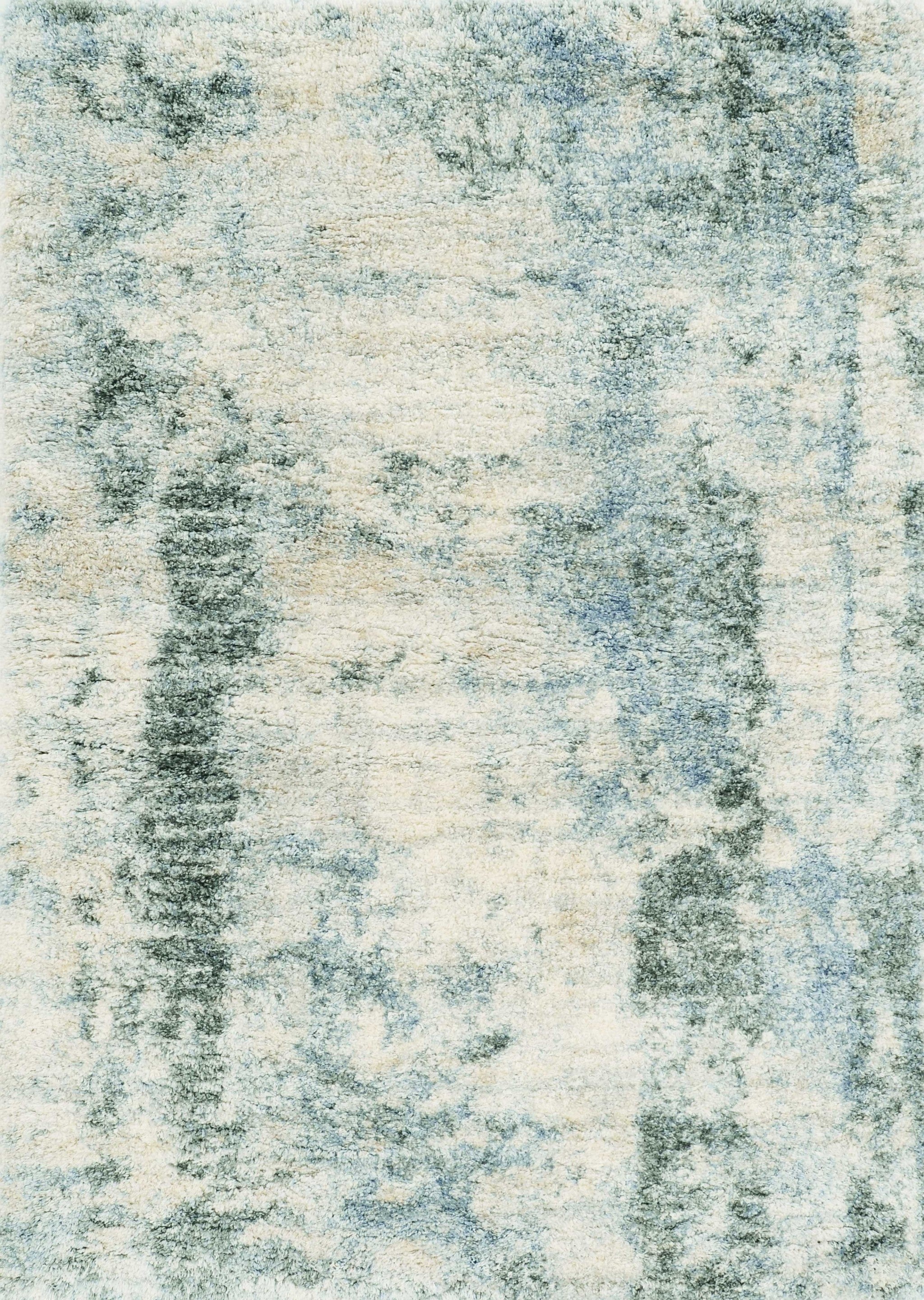 3'9" x 5'11" Polypropylene Ivory/Blue Area Rug