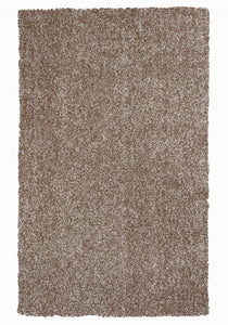 3'3" x 5'3" Polyester Beige Heather Area Rug