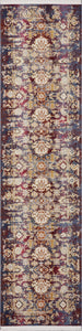 2'7" x 9'10" Runner Polypropylene Jeweltone Area Rug