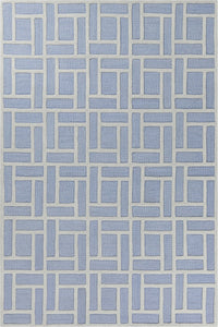 3'3" x 5'3" Wool Ice Blue Area Rug