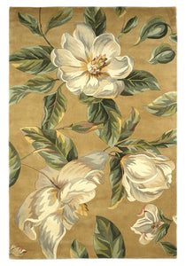 30" x 50" Wool Gold Area Rug