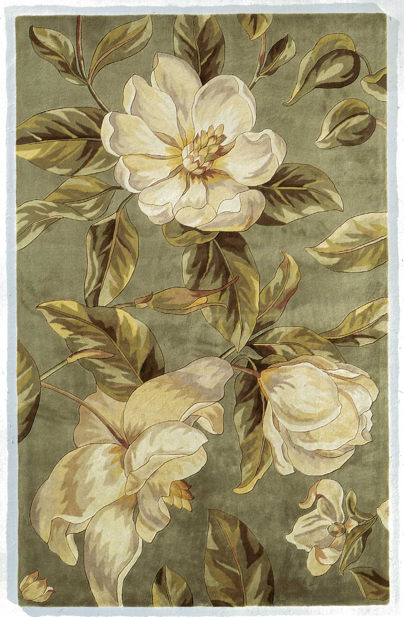 30" x 50" Wool Sage Area Rug