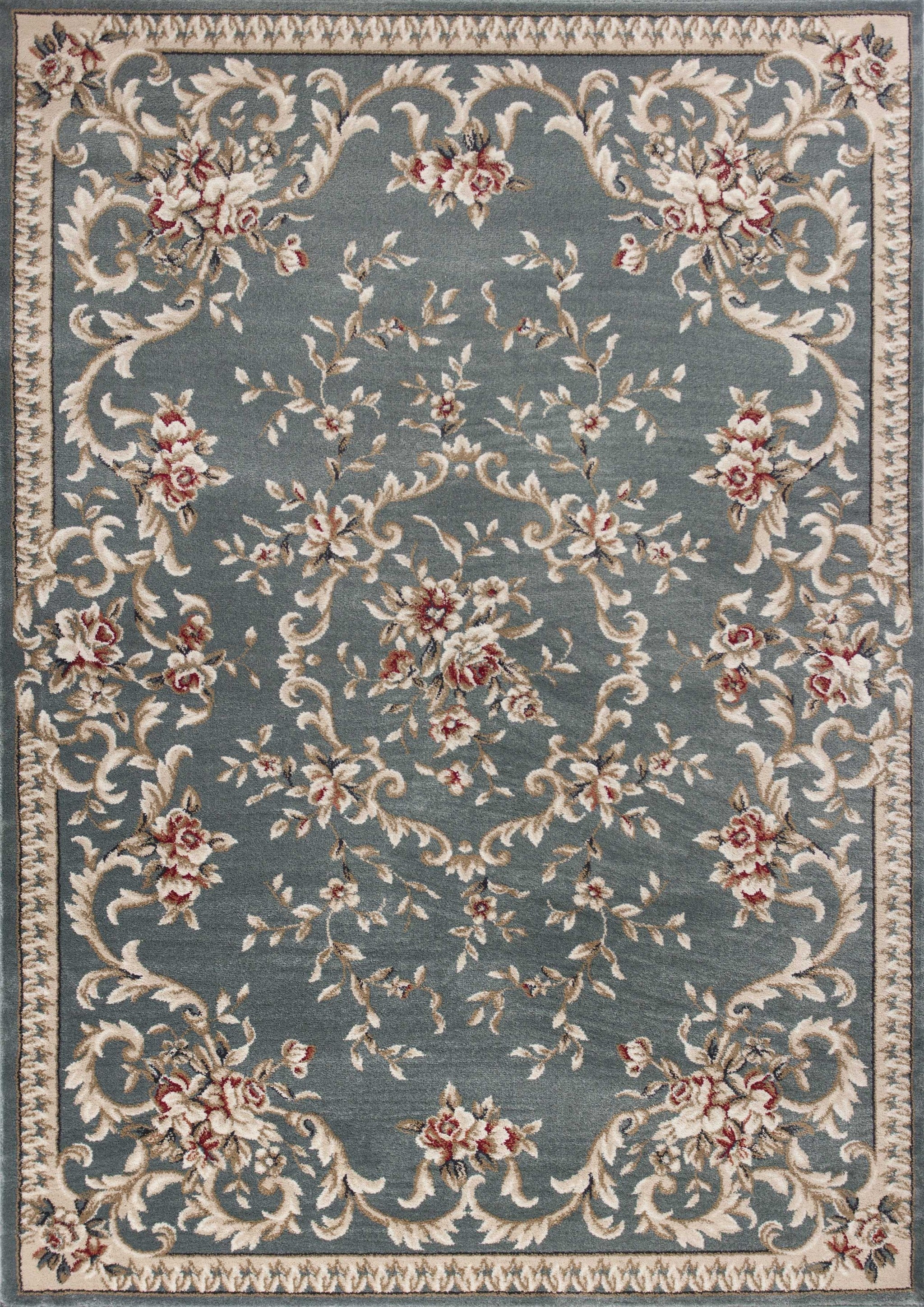 5'3" x 7'7" Polypropylene Slate Blue Area Rug