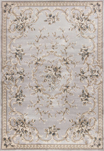 5'3" x 7'7" Polypropylene Light Grey Area Rug