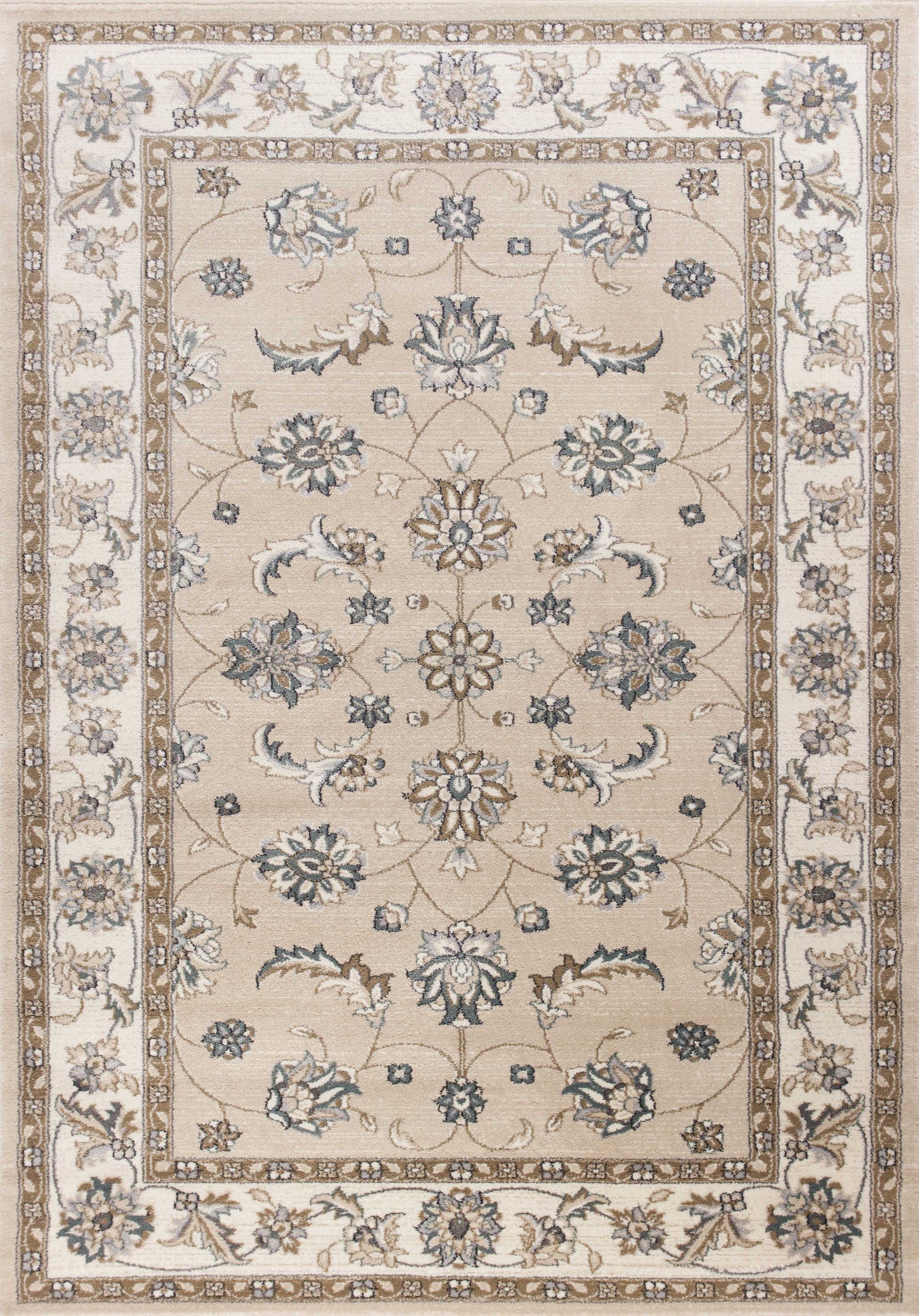 5'3" x 7'7" Polypropylene Beige/Ivory Area Rug