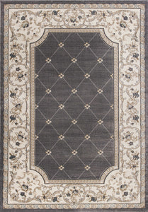 5'3" x 7'7" Polypropylene Grey/Ivory Area Rug