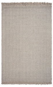 3'3" x 5'3" Wool Oatmeal Area Rug