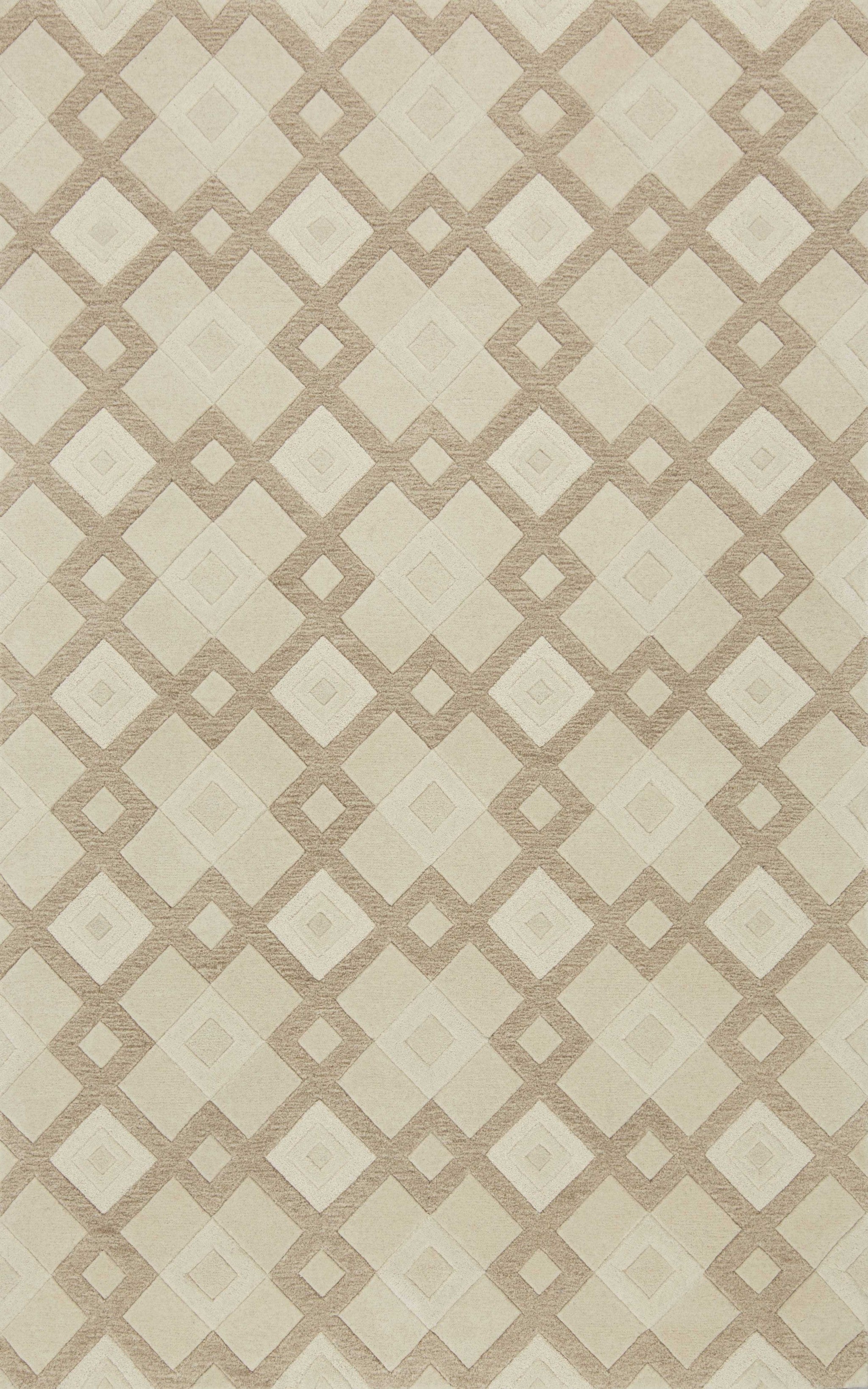 2'3" x 7'6" Runner Wool Ivory Area Rug