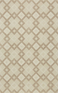 2'3" x 7'6" Runner Wool Ivory Area Rug