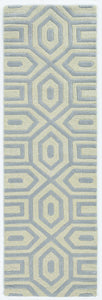 2'3" x 7'6" Runner Wool Grey Area Rug