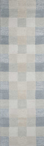 2'3" x 7'6" Runner Wool Light Blue Area Rug