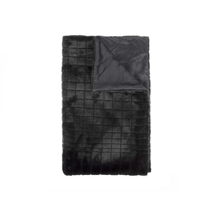 50" x 60" Nixon Black Fur - Throw