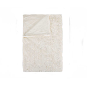 50" x 60" Reno Off-White Fur - Throw