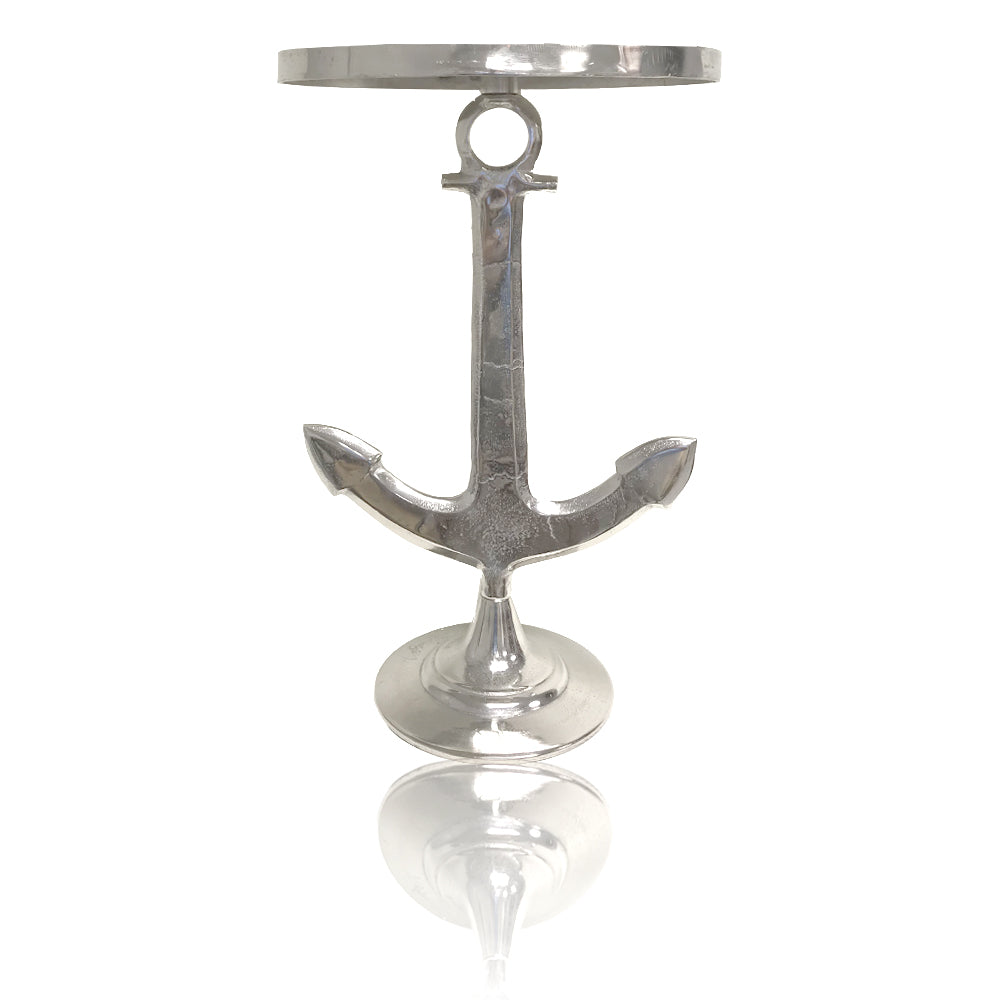 16" x 16" x 26" Rough Silver, Sea Anchor - End Table