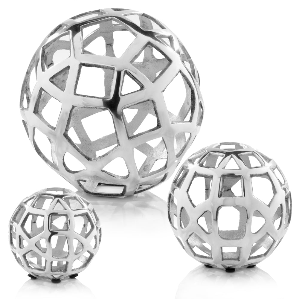 6" x 6" x 6" Buffed Pierced - Sphere