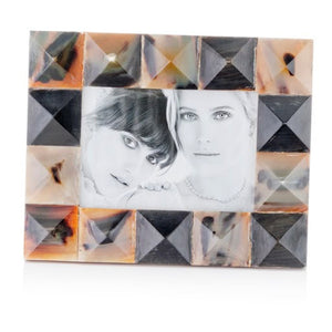 2" x 8.5" x 10.5" Black,  Green & White Mosaic - 5x7 Photo Frame