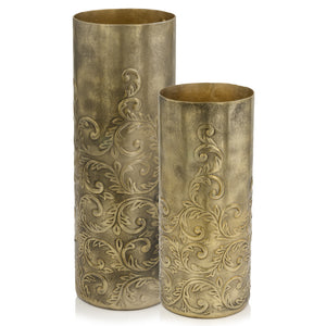 5" x 5" x 12.5" Gold/Small - Cylinder Vase