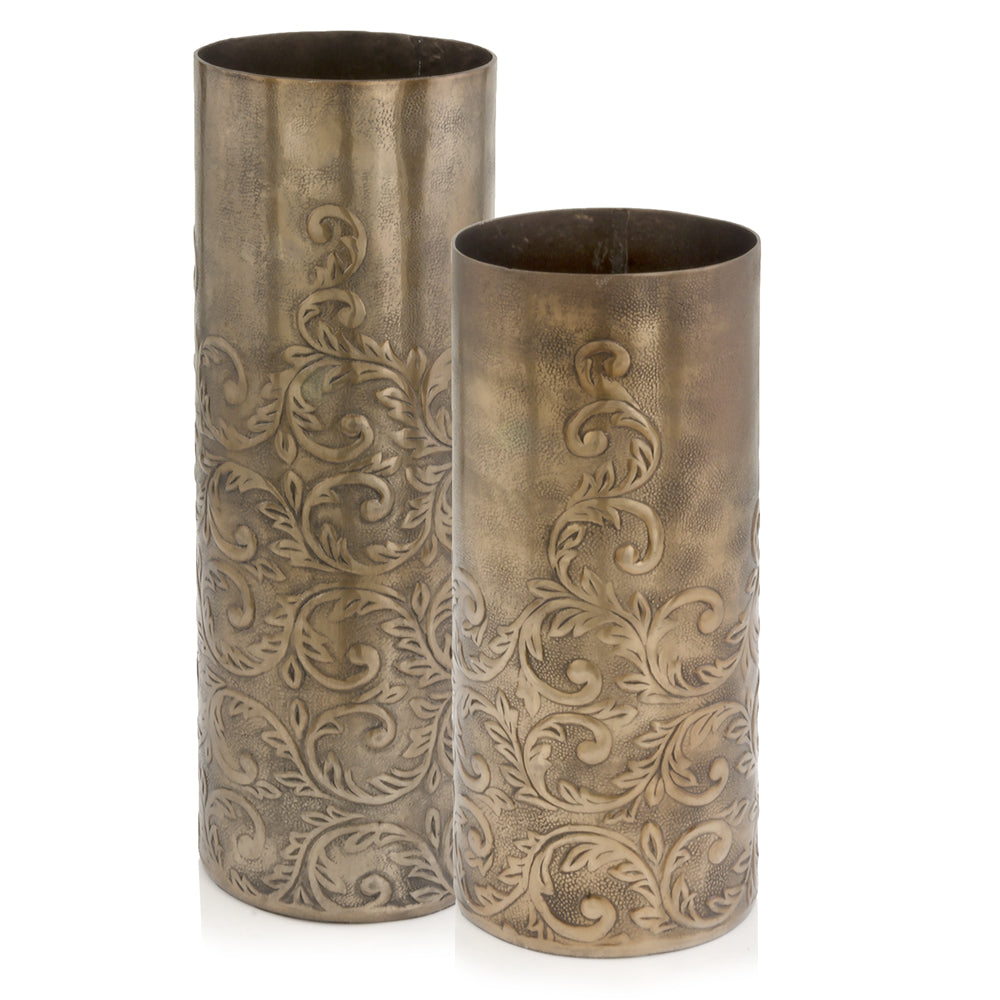 5" x 5" x 12.5" Copper/Small - Cylinder Vase